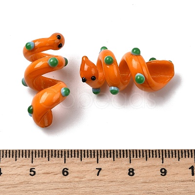 Handmade Lampwork Enamel Beads LAMP-K039-35H-1