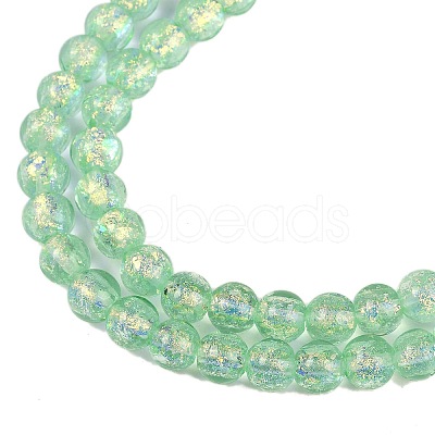 Handmade Foil Lampwork Beads Strands FOIL-K003-06A-06-1