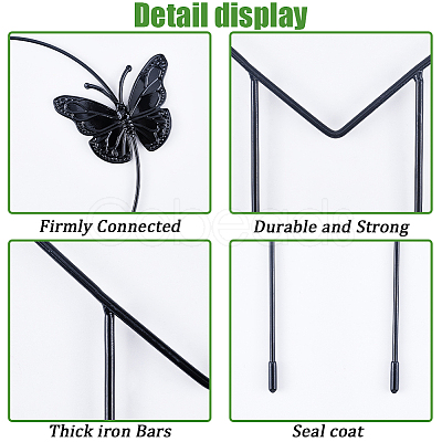 4Pcs 4 Styles Iron Stakes AJEW-CN0002-41-1