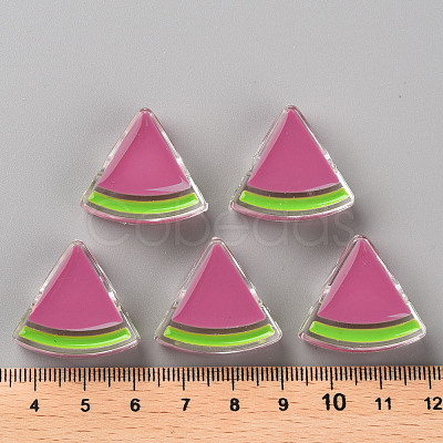 Transparent Enamel Acrylic Beads TACR-S155-001I-1
