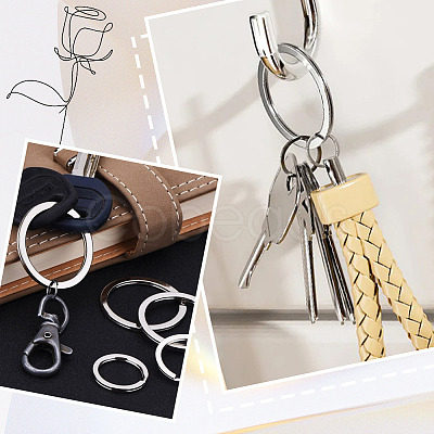 30Pcs 3 Styles Iron Split Rings IFIN-SP0001-19P-1