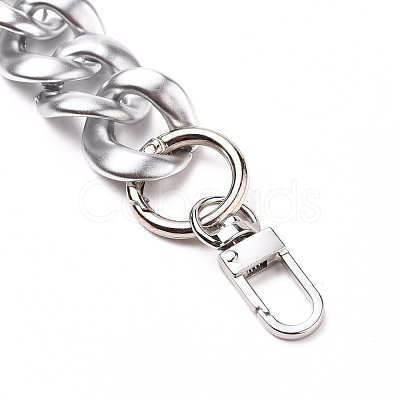 Spray Painted CCB Plastic Curb Chains Bag Handles AJEW-BA00052-1