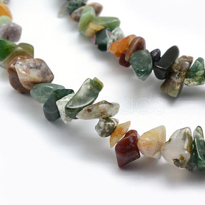 Natural Indian Agate Beads Strands G-P332-13-1