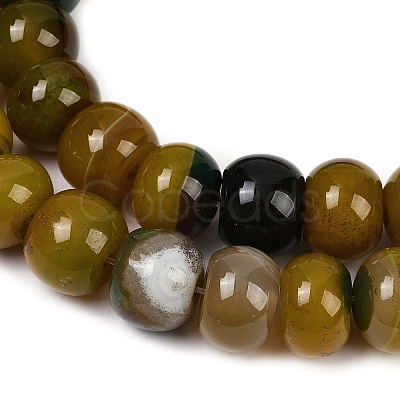 Dyed Natural Agate Beads Strands G-U030-A01-04-1