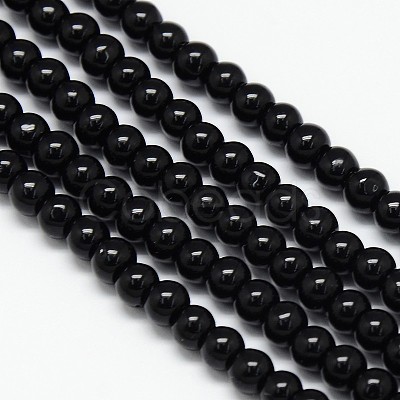 Crystal Glass Round Beads Strands EGLA-F037-4mm-B03-1