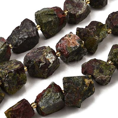 Raw Rough Natural Dragon Blood Beads Strands G-Z087-B09-1