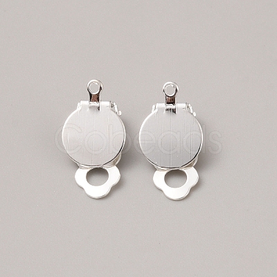 Iron Clip-on Earring Finding LS-FIND-WH0152-540S-1