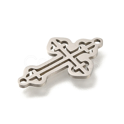 201 Stainless Steel Laser Cut Connector Charms STAS-R132-13P-1