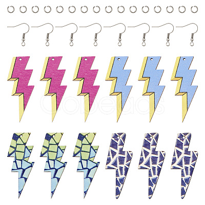 DIY Lightning Bolt Earring Making Kit DIY-TA0006-29-1