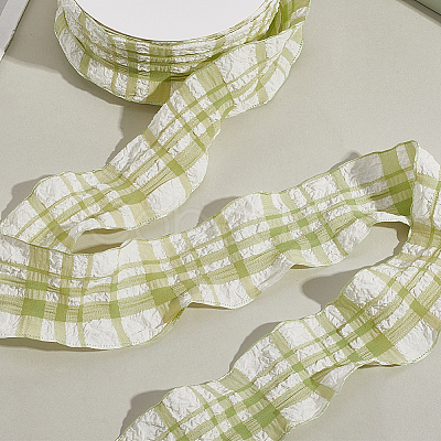 1 Roll Polyester Ruffled Ribbon SRIB-CY0001-14A-1