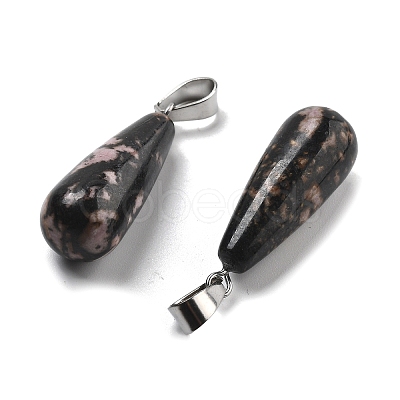 Natural Rhodonite Pendants G-T081-29-1