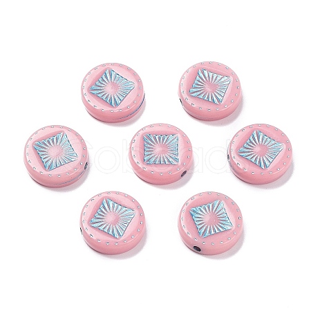 Opaque Acrylic Beads OACR-G016-07J-1