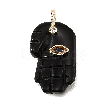 Natural Obsidian Carved Pendants GG-CBA5963-01E-NH-1