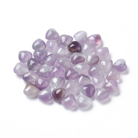 Natural Amethyst Heart Love Stone G-I282-03-1