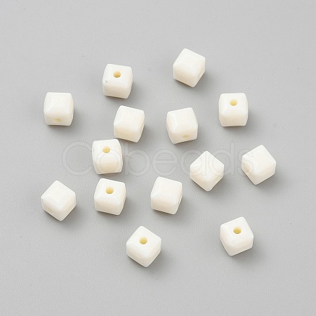Opaque Acrylic Beads MACR-WH20001-13K-1