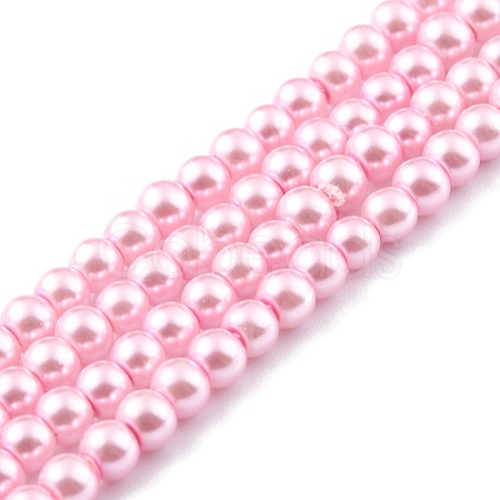 Glass Pearl Beads Strands HY-XCP0001-04-1