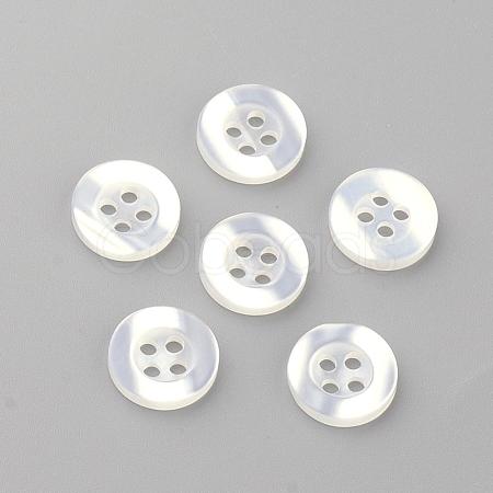 4-Hole Plastic Buttons BUTT-S020-11-10mm-1