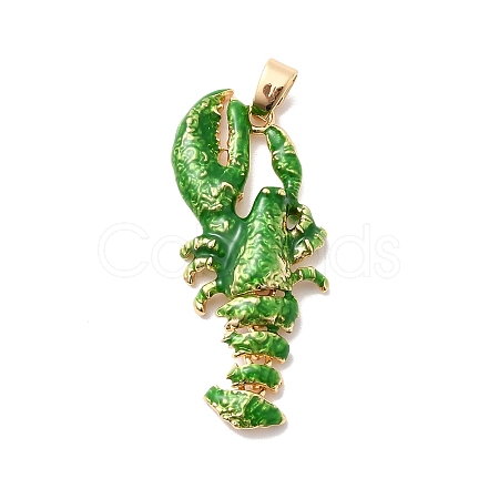 Brass Enamel Pendants KK-A277-03G-01-1