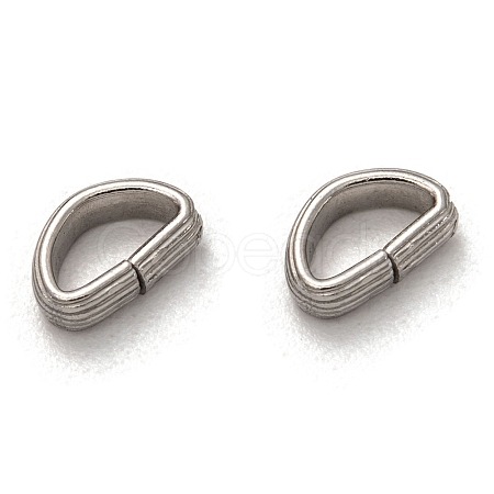 Non-Tarnish 304 Stainless Steel D Rings/Triangle Rings STAS-L256-004P-1