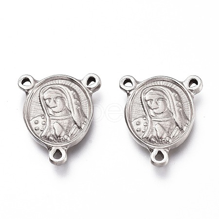 Tarnish Resistant 201 Stainless Steel Chandelier Component Links STAS-Z019-34P-1