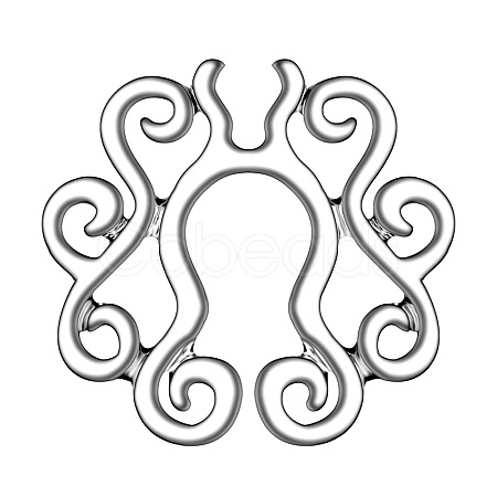 Stainless Steel Flower Clip On Nipple Rings WG76523-05-1