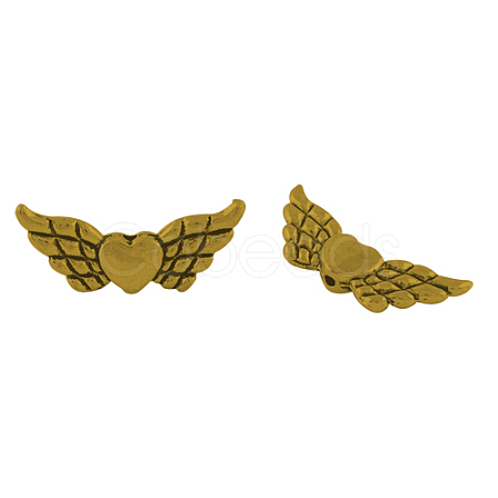 Tibetan Style Alloy Angeltee Beads TIBEB-5494-AG-RS-1