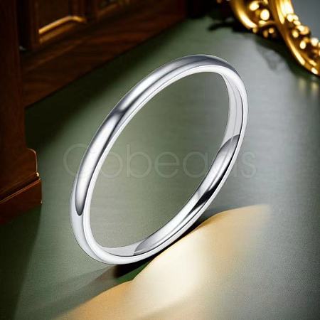 Non-Tarnish Stainless Steel Plain Band Rings FS-WG75602-77-1