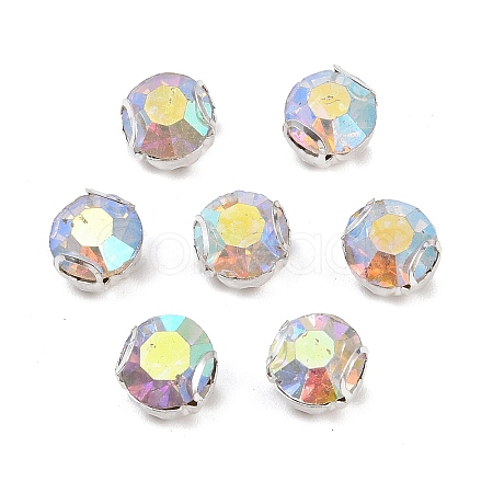 Flat Round Sew on Rhinestone Montee Beads STAS-B107-01D-02S-1