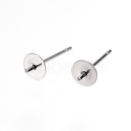Tarnish Resistant 304 Stainless Steel Stud Earring Findings STAS-D448-089P-5mm-1