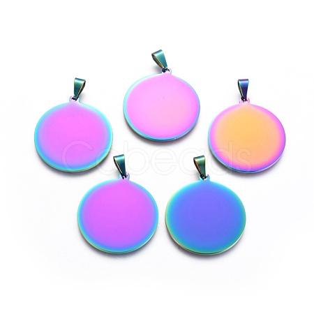 Ion Plating(IP) 304 Stainless Steel Pendants STAS-F211-17-1
