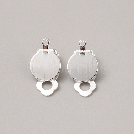 Iron Clip-on Earring Finding LS-FIND-WH0152-540S-1