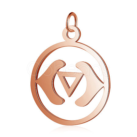 304 Stainless Steel Pendants STAS-S105-T526R-1