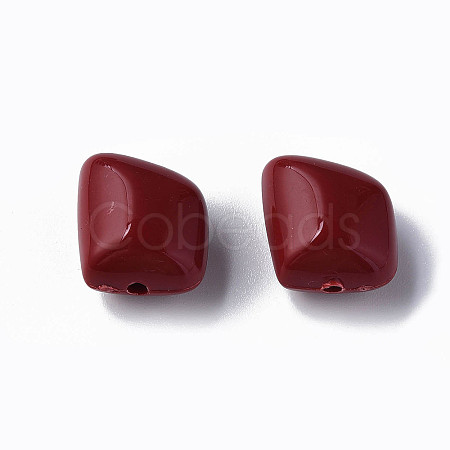 Opaque Acrylic Beads MACR-S373-15A-A01-1
