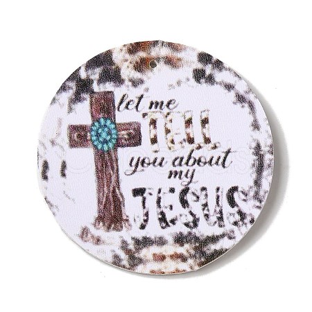 Halloween Imitation Leather Pendants FIND-K017-02G-01-1