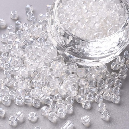 6/0 Glass Seed Beads SEED-US0003-4mm-101-1