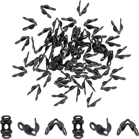 50Pcs Ion Plating(IP) 304 Stainless Steel Bead Tips STAS-UN0038-02-1