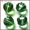 K9 Glass, Imitation Austrian Crystal Beads, Grade AAA, Faceted, Round, Lime Green, 8mm, Hole: 0.9~1mm