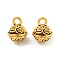 Tibetan Style Alloy Charms, Cadmium Free & Lead Free, Bell, Antique Golden, 19x9.5mm, Hole: 2mm, about 467Pcs/1000G