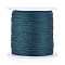 Polyester Braided Metallic Thread, for DIY Braided Bracelets Making and Embroidery, Teal, 0.4mm, 6-Ply, about 54.68 yards(50m)/roll