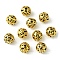 Tibetan Style Hollow Alloy Beads, Round, Golden, 11mm