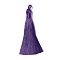 Nylon Tassels Big Pendant Decorations, Purple, 83~92x9~10mm, Hole: 1.5~4mm