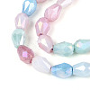 Anti-Tarnish Electroplate Glass Beads Strands GLAA-T025-13A-02-3
