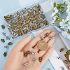 160Pcs 2 Colors Tibetan Style Alloy Tube Bails TIBE-SP0001-10-3