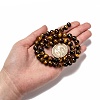 Grade AB Natural Tiger Eye Round Beads Strands X-G-E334-8mm-17-4