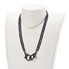 Personalized Acrylic Curb Chain Necklaces Sets NJEW-JN03431-6