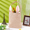 Easter Theme Jute & Cloth Rabbit Ear Gift Bags ABAG-WH0025-07A-6