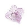 Electroplate Glass Beads Charms PALLOY-JF03107-02-5