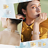6 Sets 2 Colors 3-Strand 6-Hole Brass Filigree Box Clasps KK-SC0002-98-5