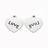 Non-Tarnish Valentine's Day 304 Stainless Steel Charms STAS-I151-28P-2