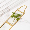 Brass Glass Hanging Photo Frame HJEW-SZ0001-01G-6
